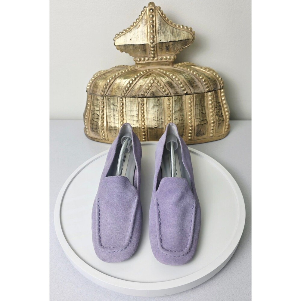 BELLINI Womens Lavender Purple Suede Loafers Flats Sz 8.5 Lilac Slip On Shoes - Picture 8 of 15